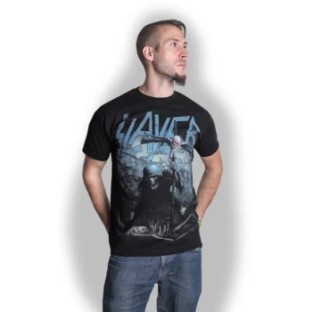 Image of Slayer - Soldier Cross Unisex Medium T-Shirt - Black