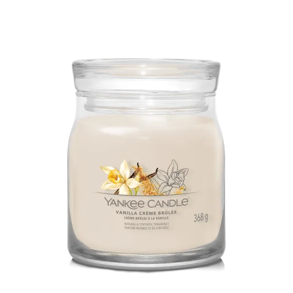 Image of Yankee Candle Vanilla Creme Brulee Scented Candle 368g
