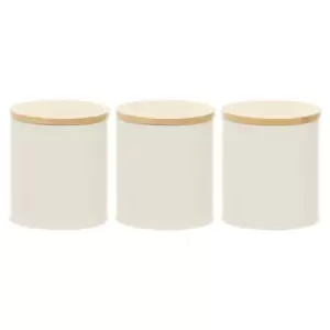Image of Interiors By PH Set Of Three Cream Canisters