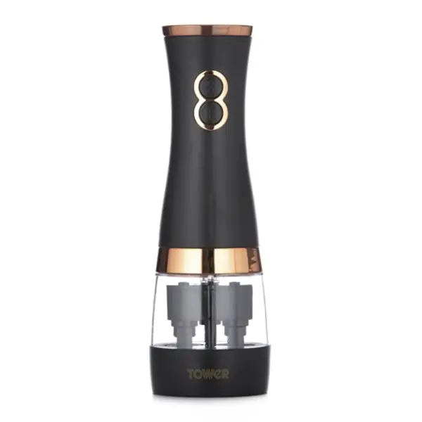 Image of Tower Cavaletto Duo Salt And Pepper Mill - Black and Rose Gold