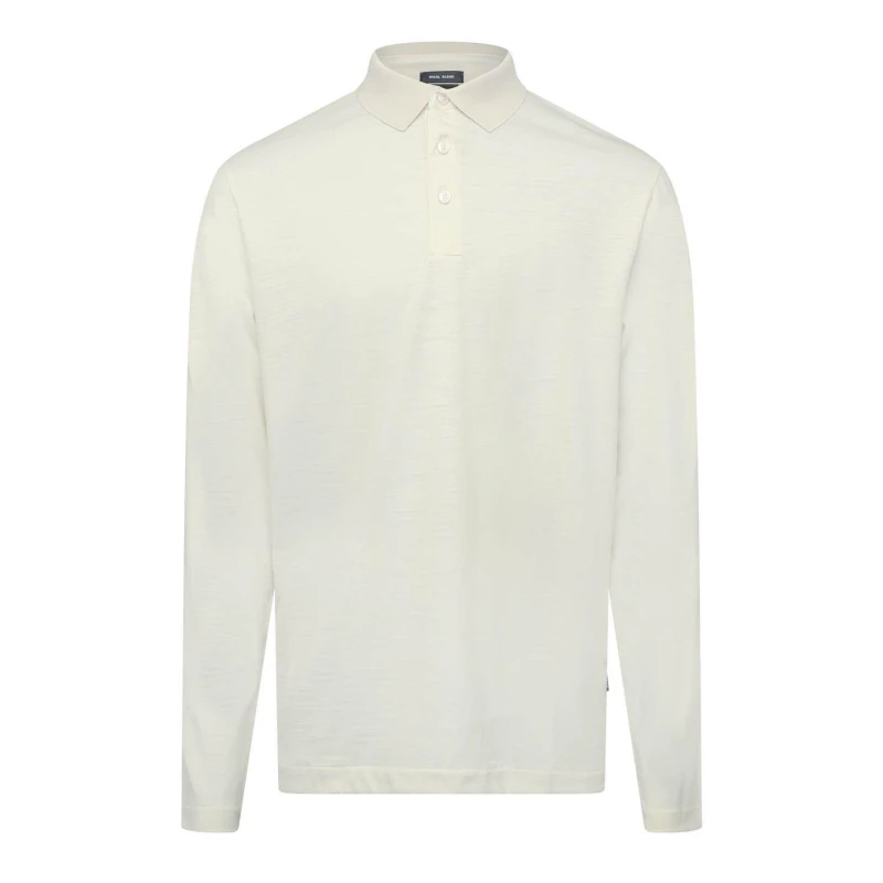 Image of Boss H-Pado 110 Long Sleeve Polo Shirt White male S