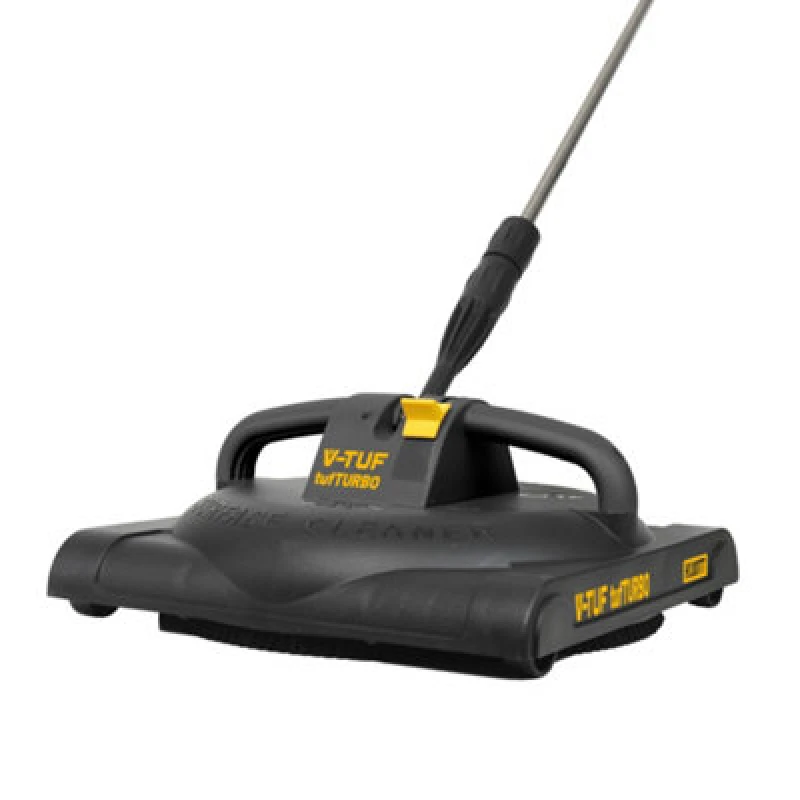 Image of V-Tuf 12" 300mm Tufturbo Heavy Duty Surface Cleaner With Handles & Speed Control - 4 Wheels
