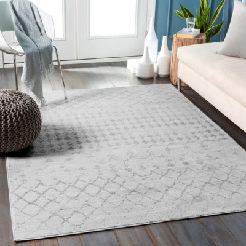 Image of Livabliss Berber Geometric High Pile Cream Sofia Area Rug 140 X 200 Cm - Easy Care, Non Shedding, Ideal For Living Room & Bedroom