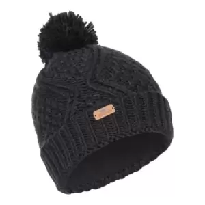 Image of Trespass Womens/Ladies Zyra Knitted Beanie (One Size) (Black)