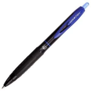 Image of Uni-Ball Signo UMN-307 Rollerball Pen Gel Ink Retractable Tip 0.7mm Line 0.4mm Blue Pack of 12 Pens
