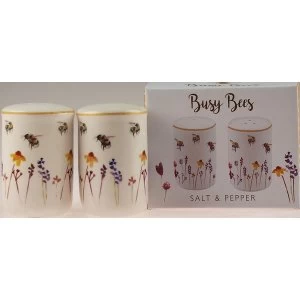 Image of Busy Bees Design Fine China Salt & Pepper Pots By Lesser & Pavey