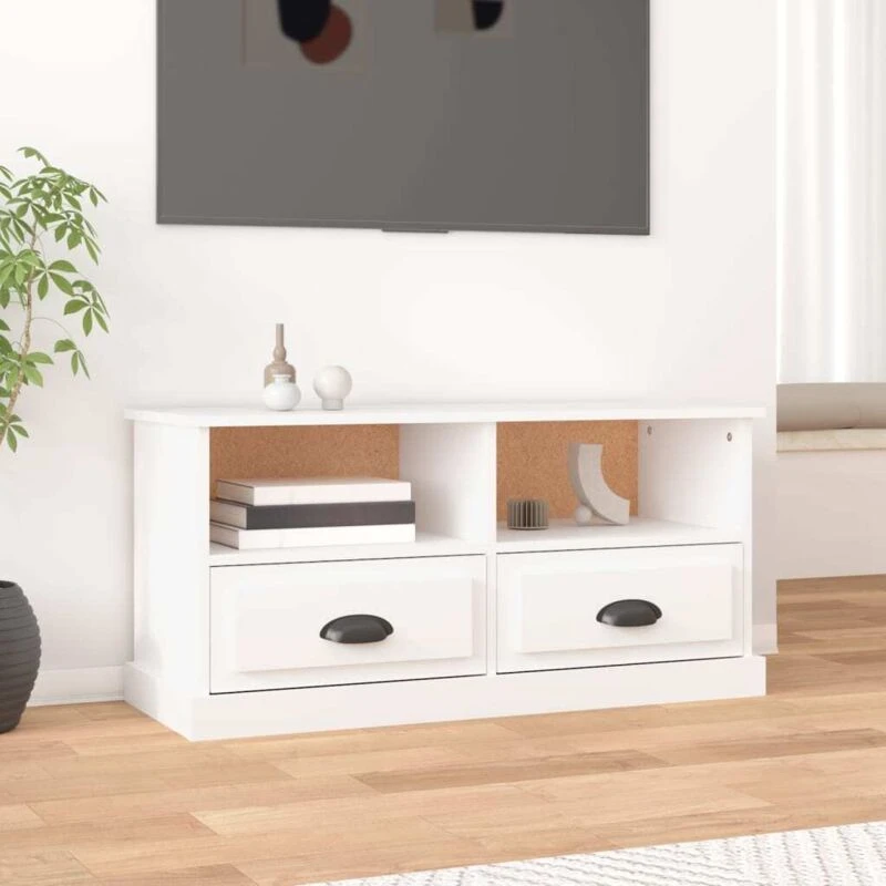 Image of Vidaxl TV Cabinet White 93X35.5X45cm Engineered Wood, White 816464