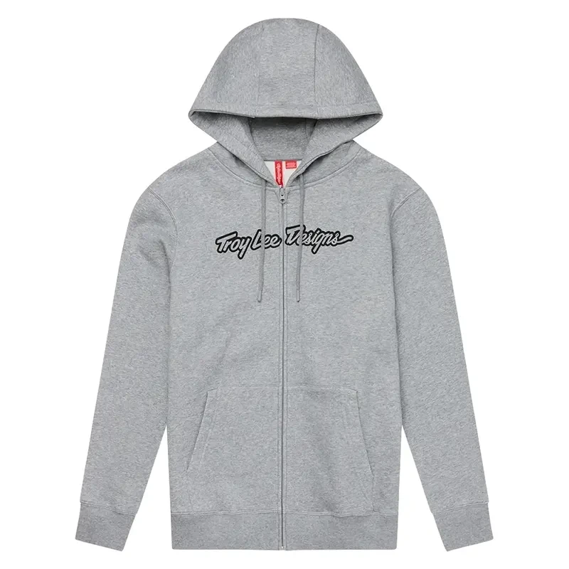 Image of Zip-up hoodie Troy Lee Designs Signature Gris Male S