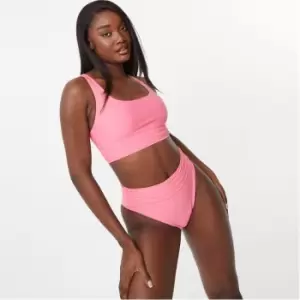 Image of Jack Wills Eco Striped Racer Bikini Top - Pink
