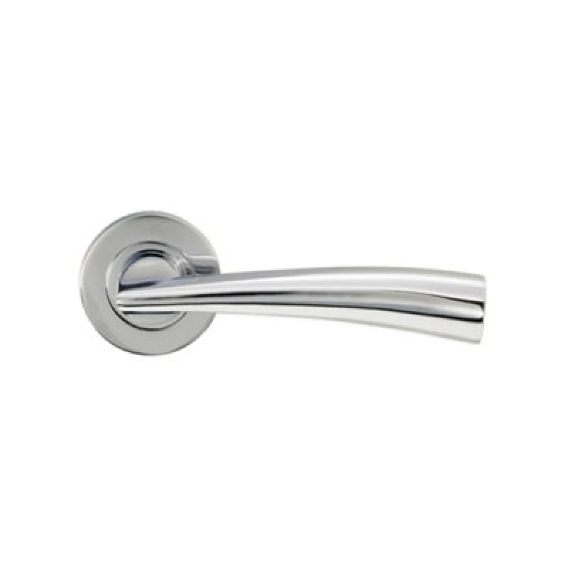 Image of Spira Brass Leygo Lever On Rose Polished Chrome