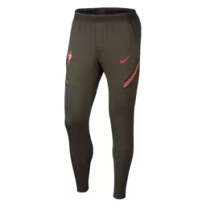 Image of 2020-2021 Portugal Nike Squad Training Pants (Khaki)