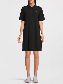 Image of Ps Paul Smith Zebra Logo Polo Dress - Navy