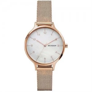 Image of Skagen Denmark Ladies Anita Rose Gold Plated Watch - SKW2633