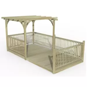 Image of 8' x 16' Forest Pergola Deck Kit No. 12 (2.4m x 4.8m)
