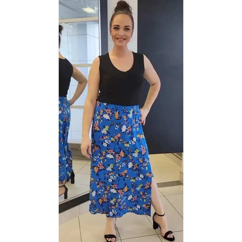 Image of b.Young Womens slit skirt b.young Joella Bleu Female 42