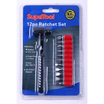 Image of SupaTool Ratchet Screwdriver 12 piece