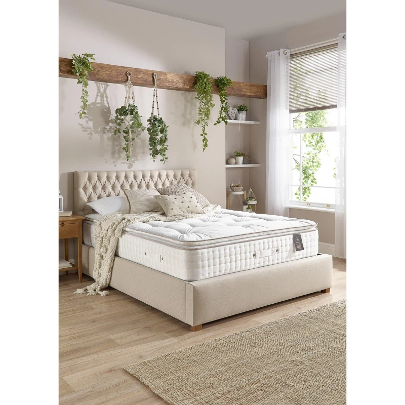 Image of Aspire Aspire 7000 Pocket Wool Cashmere & Silk Pillowtop - White White King