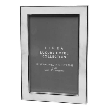 Image of Hotel Collection Marbled Photo Frame - White