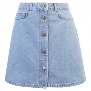 Image of Noisy May Sunny Denim Skirt - Lt Blue Denim
