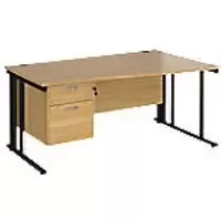 Image of Dams International Wave Desk MCM16WRP2KO 1,600 x 725 x 800 - 990 mm