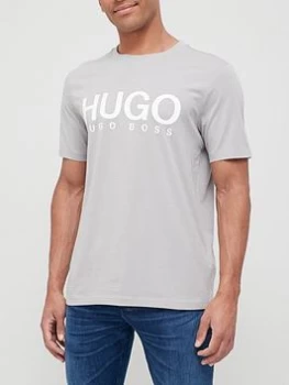 Image of Hugo Boss Dolive Large Logo T-Shirt Grey Size XL Men