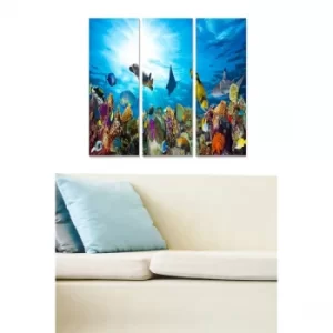 Image of MDF295429769 Multicolor Decorative MDF Painting (3 Pieces)