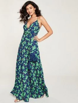 Image of Whistles Noa Graphic Clover Maxi Dress - Navy Multi