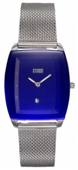 Image of STORM Mini Zaire Lazer Blue Steel Mesh Bracelet Blue Watch