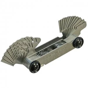 Image of Faithfull Screw Pitch Gauge 55 Metric Amer-nat