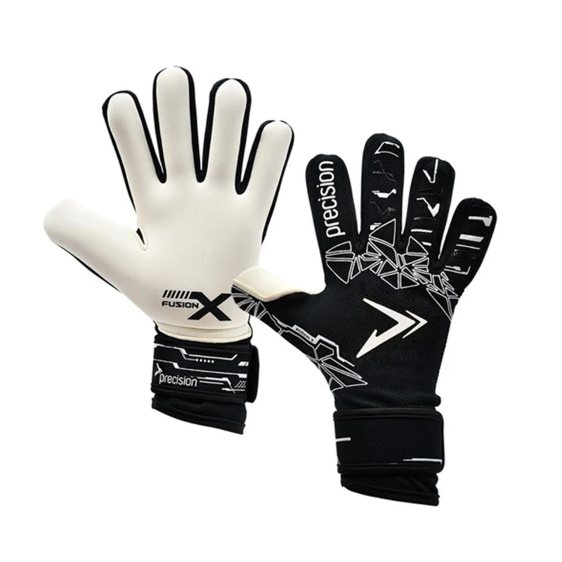 Image of Precision Precision Men Fusion X Pro Lite Giga Goalkeeper Gloves in Black Size: 10 Black 10 Male 5063574038133