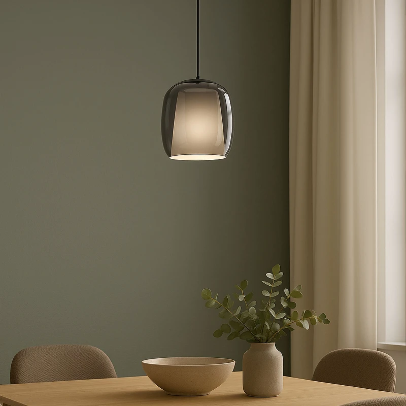 Image of EGLO Eglo Ciampino Black Steel & Glass Modern Pendant Black One Size Unisex 9008606332793