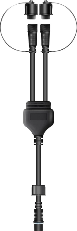 Image of EAGLE-CON Easy-Connect 2 Way Y Splitter Rubber Connector IP65 - Black ELV-507453