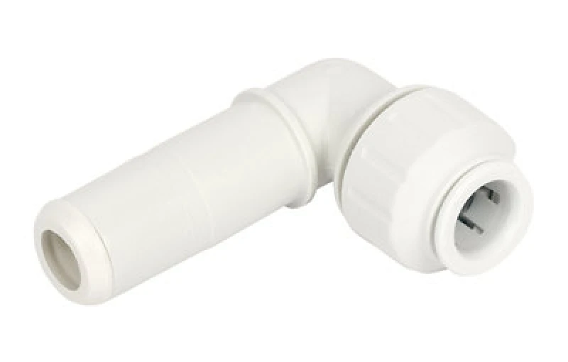 Image of John Guest Stem Elbow 10mm X 15mm Stem (Pack Of 10) White