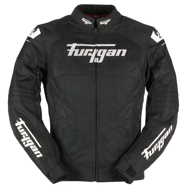 Image of Furygan Atom Vented Evo Black White XL
