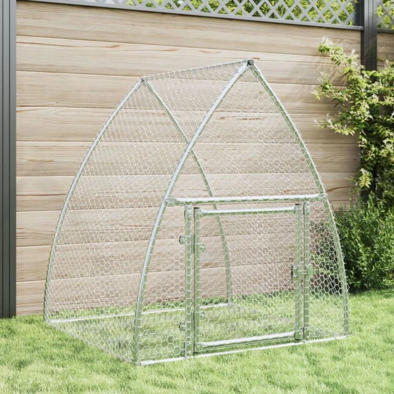 Image of VIDAXL Vidaxl - Rabbit Hutch Silver 100x105x120cm Galvanised Steel 8721102639982
