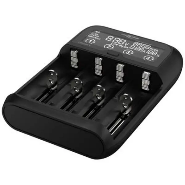 Image of Ansmann Ansmann Lithium 4 Charger for cylindrical cells LiFePO, Li-ion, NiCd, NiMH 10340, 10350, 10440, 10500, 10350, 10440, 10500, 12500, 12650, 1350