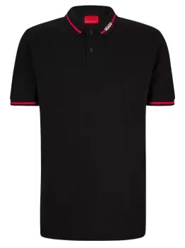 Image of HUGO Dostner Polo Shirt Black