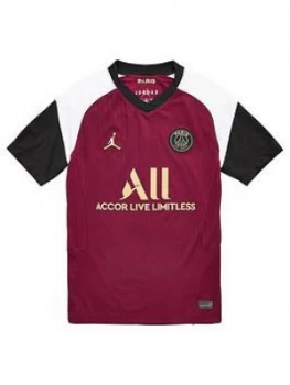 Image of Nike Youth Psg Jordan 2020/21 3Rd Short Sleeved Stadium Jersey