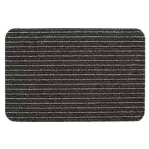 Image of JVL Infinity 50 x 75cm Heavy Duty Scraper Entrance Door Mat - Brown