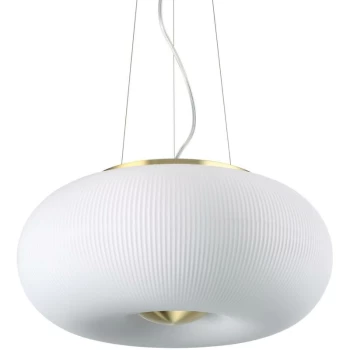 Image of Ideal Lux Arizona - 3 Light Round Ceiling Pendant White