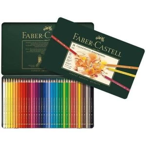 Image of Faber Castell Polychromos Artists' Colour Pencil Set Tin of 36