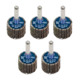 Image of Sealey Flap Wheel 25 x 20mm 6mm Shaft 40Grit - Pack of 5 - FW2520405