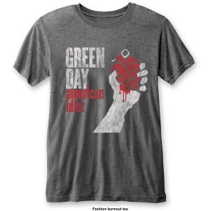 Image of Green Day - American Idiot Vintage Unisex X-Large T-Shirt - Grey
