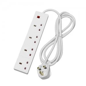 Image of SMJ 4 Gang 2m Extension Lead with Neon