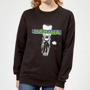 Image of DC Comics Batman Joker The Greatest Stories Womens Sweatshirt in Black - S - Black