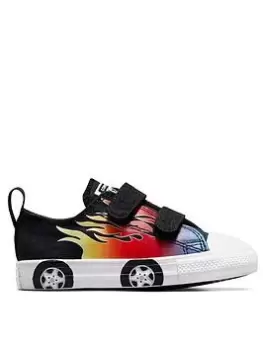 Image of Converse Chuck Taylor All Star Cars 2v Infant Trainers, Black, Size 2 Younger