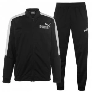 Image of Puma Poly Tracksuit Mens - Black/White