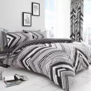 Image of Austin Duvet Cover Bedding Set - Grey - Double - TJ Hughes