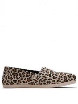 Image of Toms Vegan Alpargata Leopard Print Espadrille - Natural