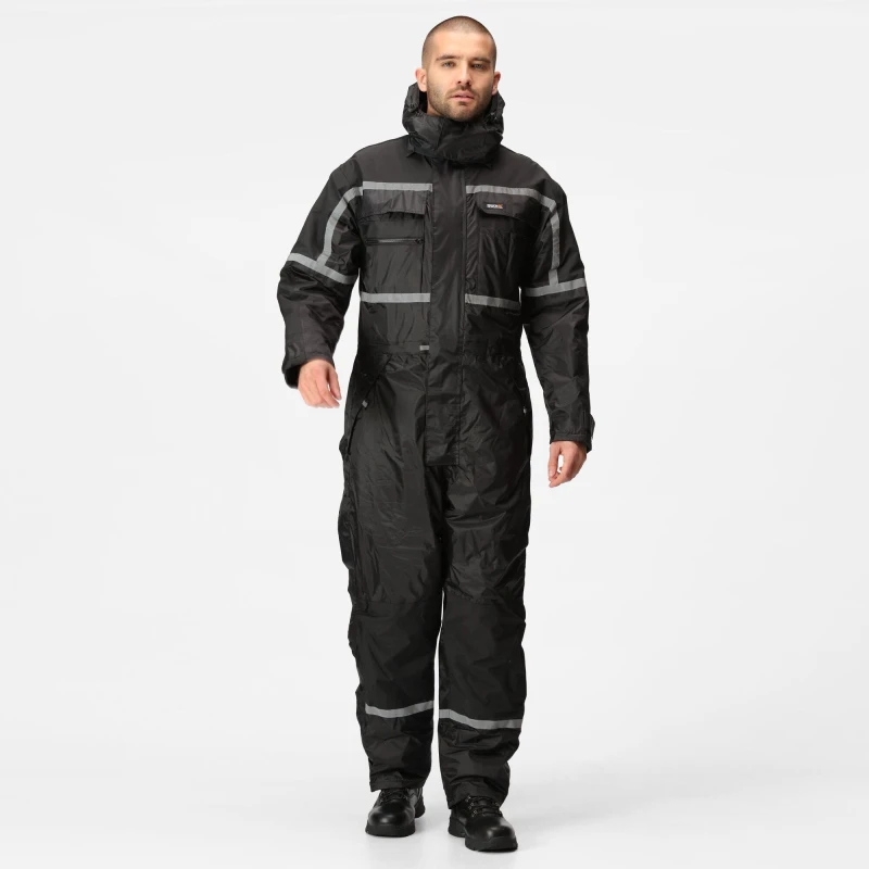Image of Regatta Waterproof Insulated Coverall Black male S
